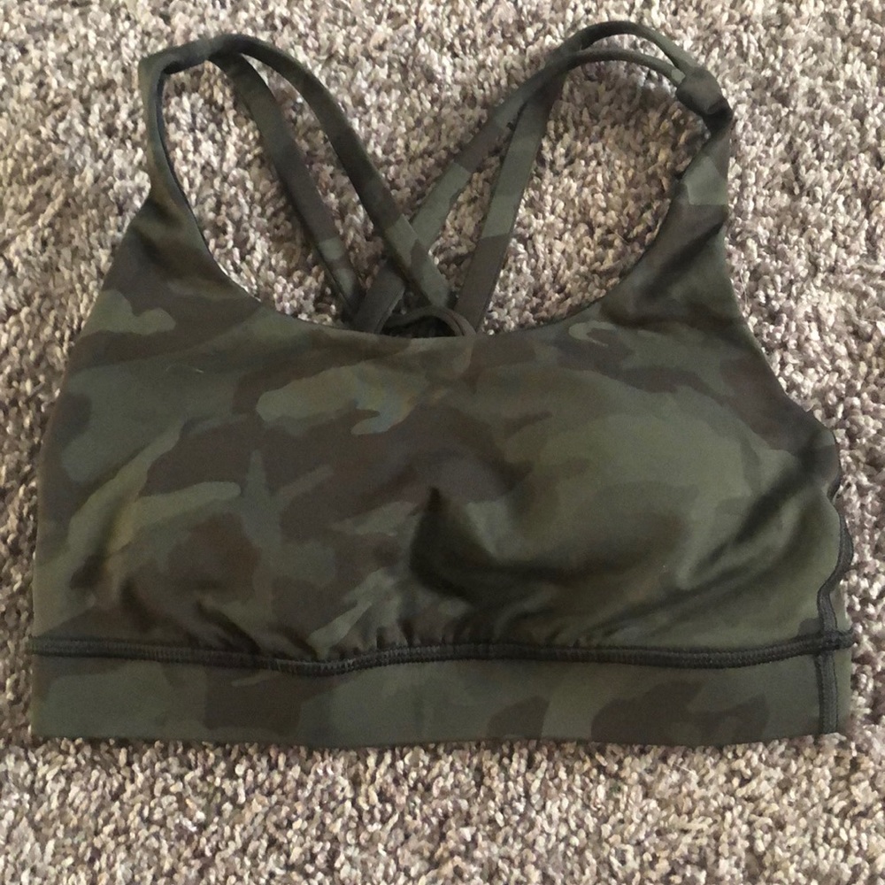 Lululemon camo Sports Bra